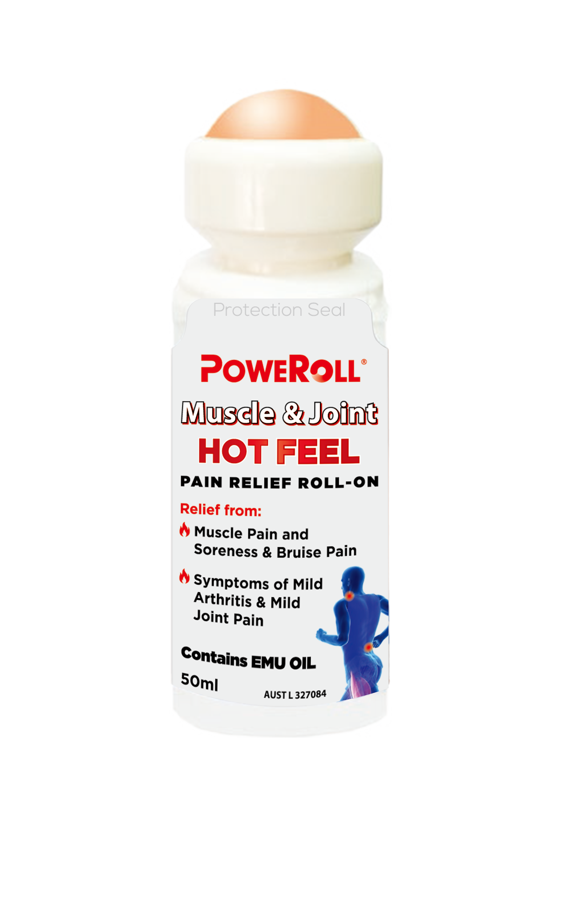 Lăn giảm đau cơ và khớp PoweRoll Hot Feel 50ml