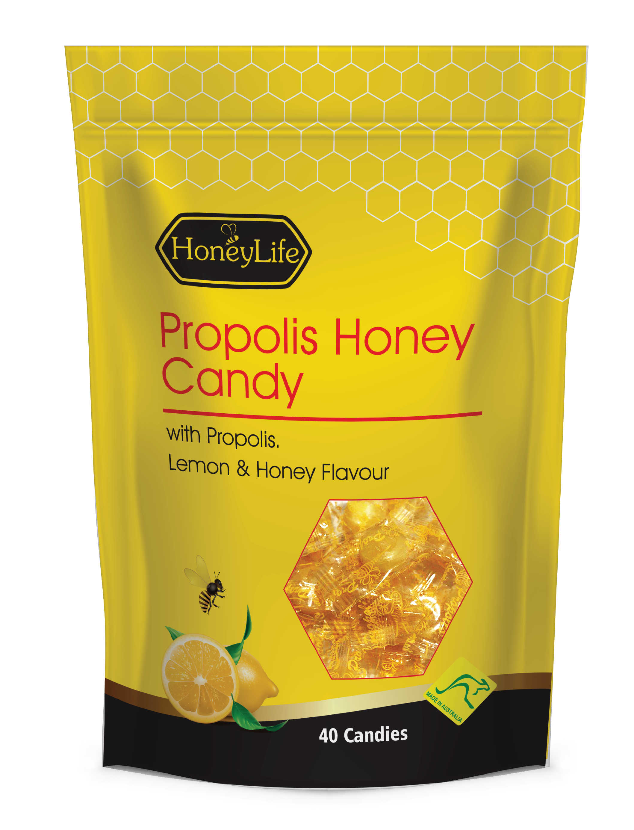 Kẹo Mật Ong Chanh Keo Ong Honeylife 40 viên