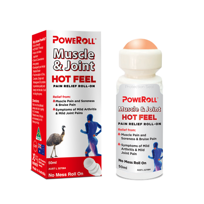 Lăn giảm đau cơ và khớp PoweRoll Hot Feel 50ml 