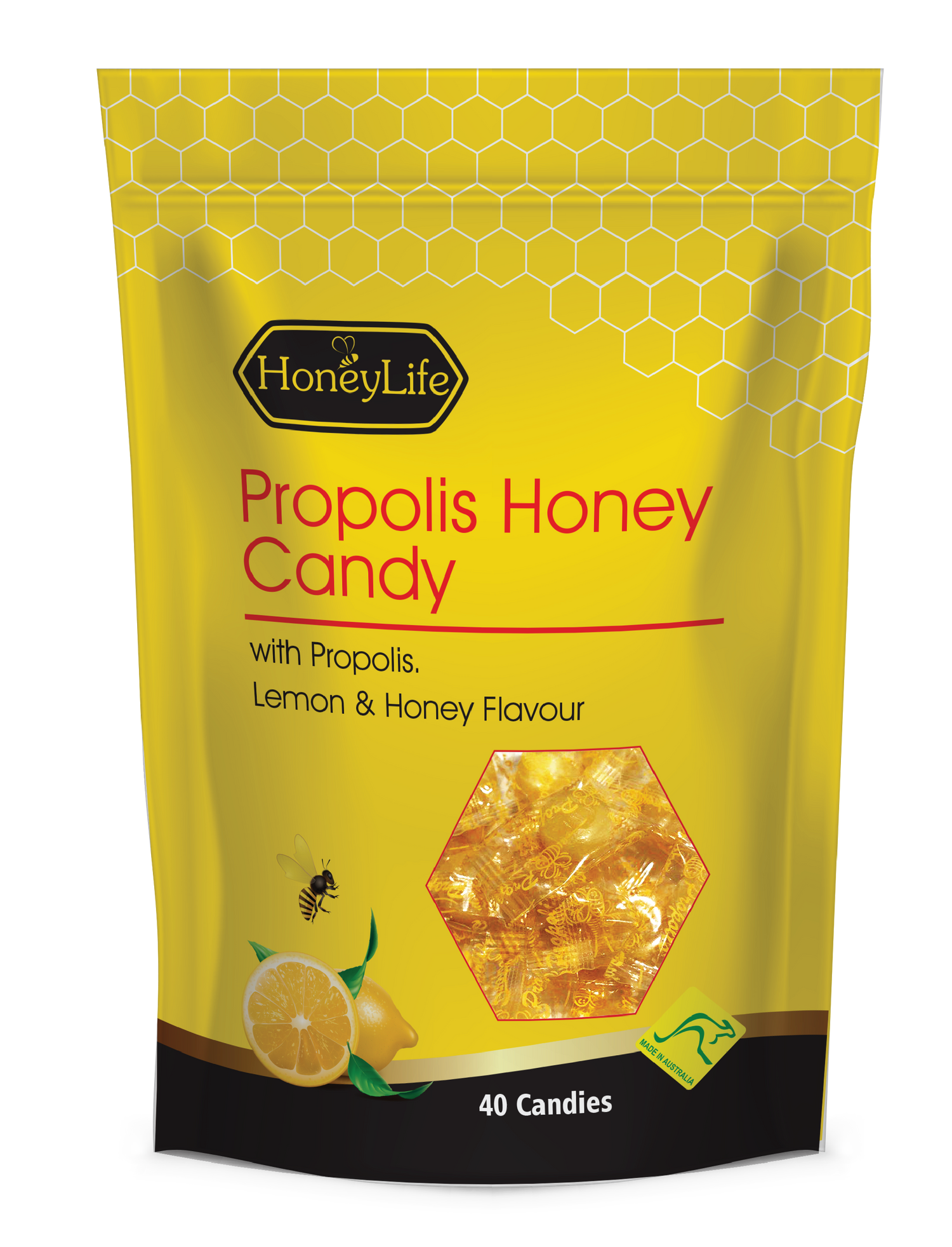 Kẹo Mật Ong Chanh Keo Ong Honeylife 40 viên