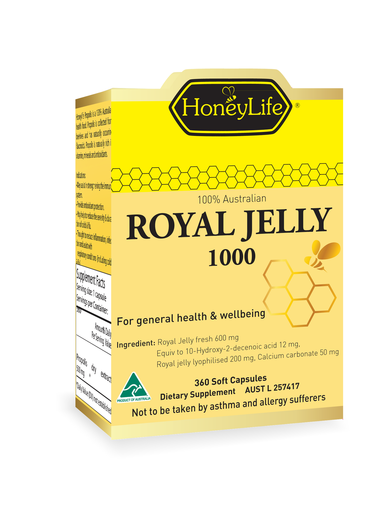 Honeylife 蜂王浆胶囊 360 粒